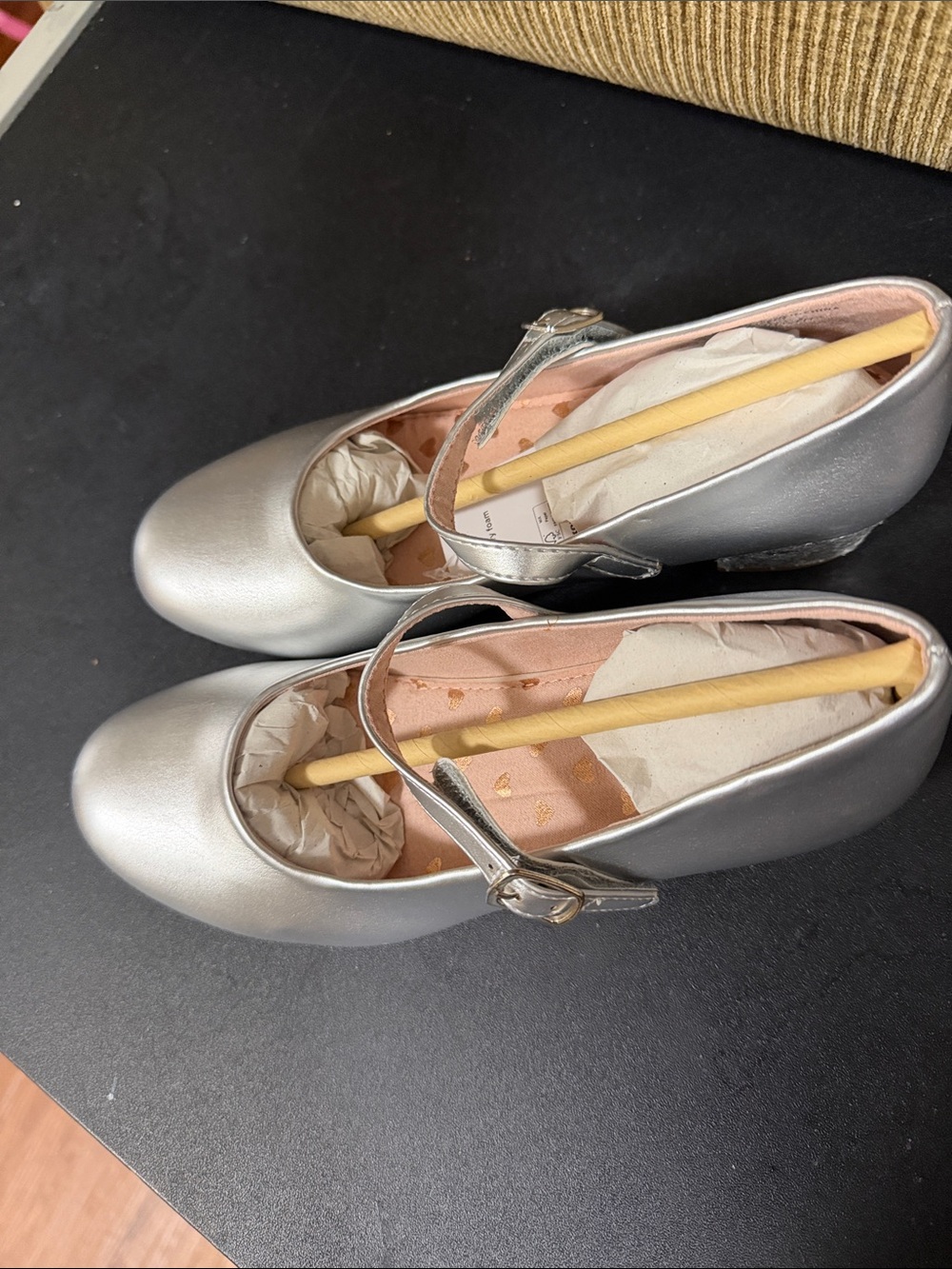 SO Silver Girls' Mary Jane Dress Shoes